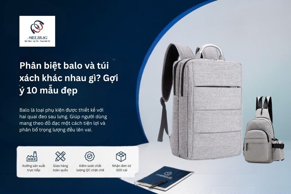 phân biệt balo và túi xách